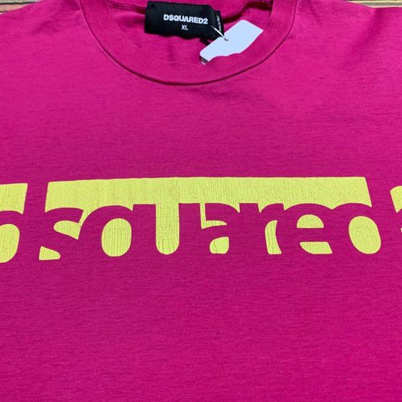 DSQUARED2 Graphic Pink T-Shirt - Picture 2 of 5
